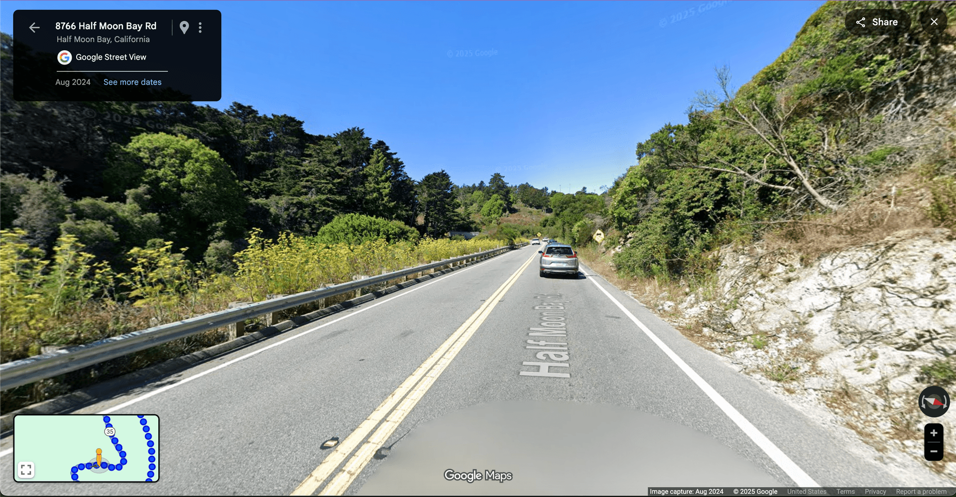 Highway street view