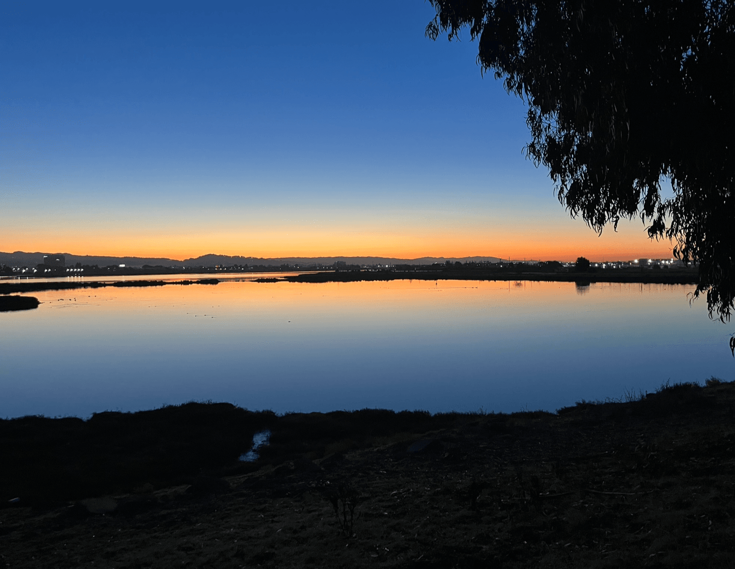 Sunrise over the horizon